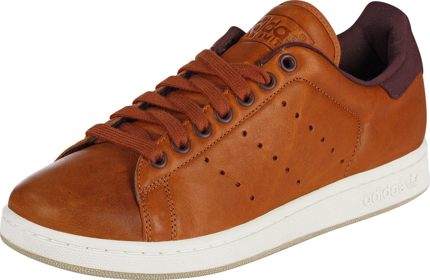 stan smith noir semelle marron