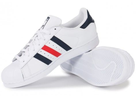 adidas superstar rouge et blanche