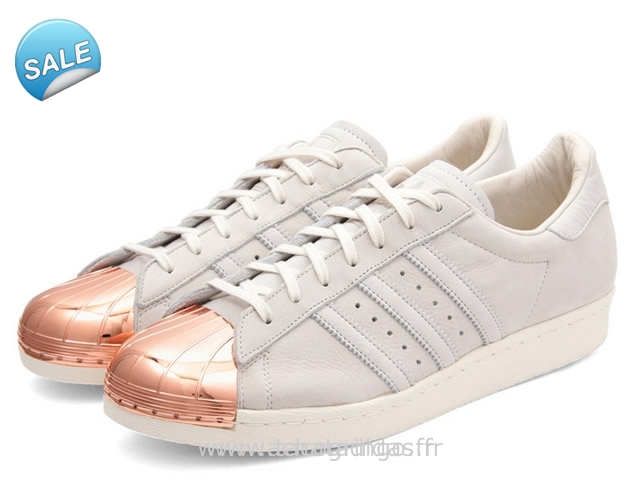 adidas superstar blanche et or