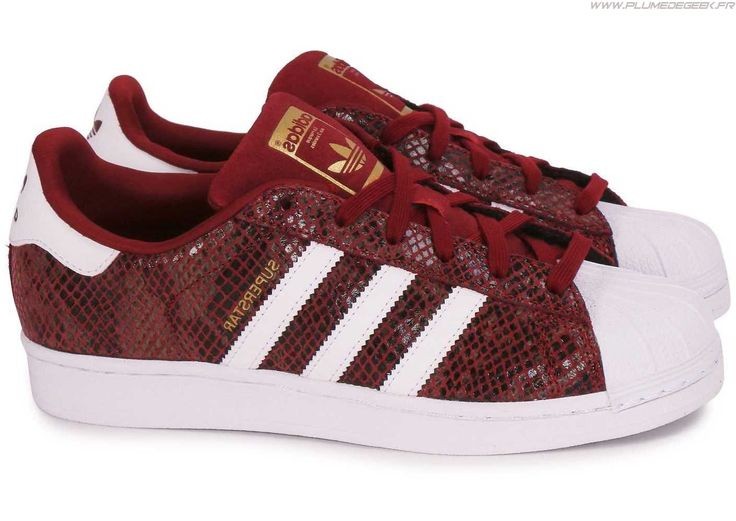 adidas superstar snake rouge