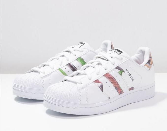 adidas original superstar rose imprimé fleur