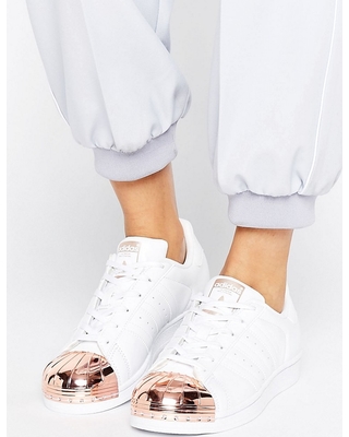 adidas superstar metal toe femme rose