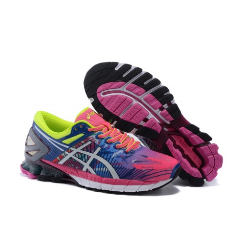 asics jaune rose