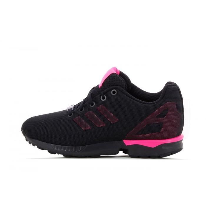 zx flux femme noir et rose