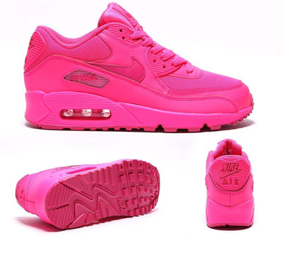 basket homme rose fluo